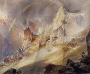 Thomas Moran Rainbow over the Grand Canyon of the Rellowstone oil painting picture wholesale